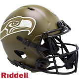 Seattle Seahawks Helmet Riddell Authentic Full Size Speed Style Salute To Service