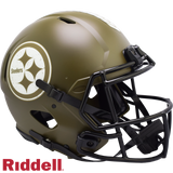 Pittsburgh Steelers Helmet Riddell Authentic Full Size Speed Style Salute To Service