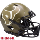 Houston Texans Helmet Riddell Authentic Full Size Speed Style Salute To Service