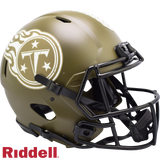 Tennessee Titans Helmet Riddell Authentic Full Size Speed Style Salute To Service