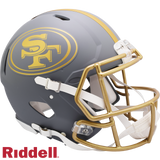 San Francisco 49ers Helmet Riddell Authentic Full Size Speed Style Slate Alternate