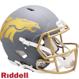 Denver Broncos Helmet Riddell Authentic Full Size Speed Style Slate Alternate