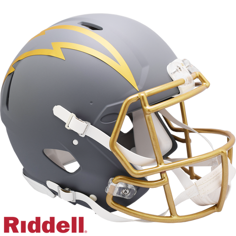 Los Angeles Chargers Helmet Riddell Authentic Full Size Speed Style Slate Alternate
