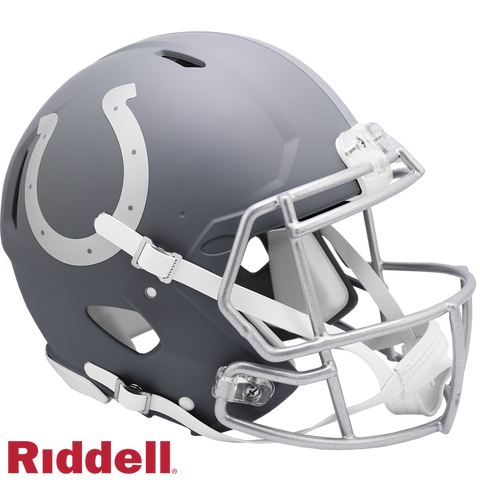 Indianapolis Colts Helmet Riddell Authentic Full Size Speed Style Slate Alternate