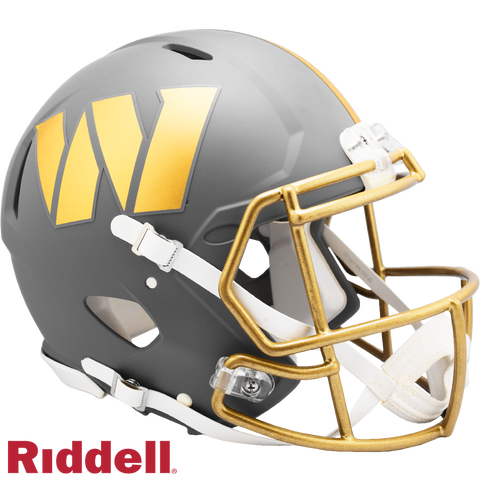 Washington Commanders Helmet Riddell Authentic Full Size Speed Style Slate Alternate