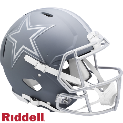 Dallas Cowboys Helmet Riddell Authentic Full Size Speed Style Slate Alternate