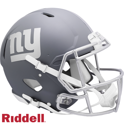 New York Giants Helmet Riddell Authentic Full Size Speed Style Slate Alternate