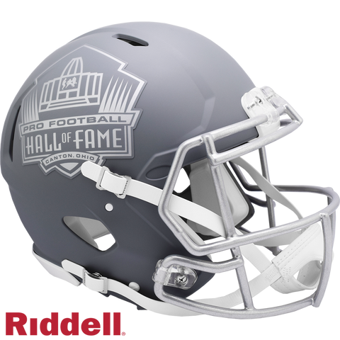 NFL Hall of Fame Helmet Riddell Authentic Full Size Speed Style Slate Alternate