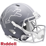 Detroit Lions Helmet Riddell Authentic Full Size Speed Style Slate Alternate