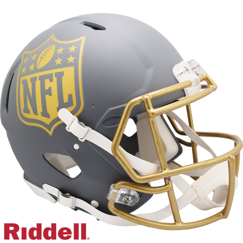 NFL Shield Helmet Riddell Authentic Full Size Speed Style Slate Alternate