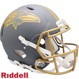 Baltimore Ravens Helmet Riddell Authentic Full Size Speed Style Slate Alternate
