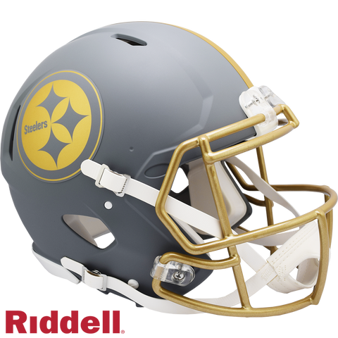 Pittsburgh Steelers Helmet Riddell Authentic Full Size Speed Style Slate Alternate