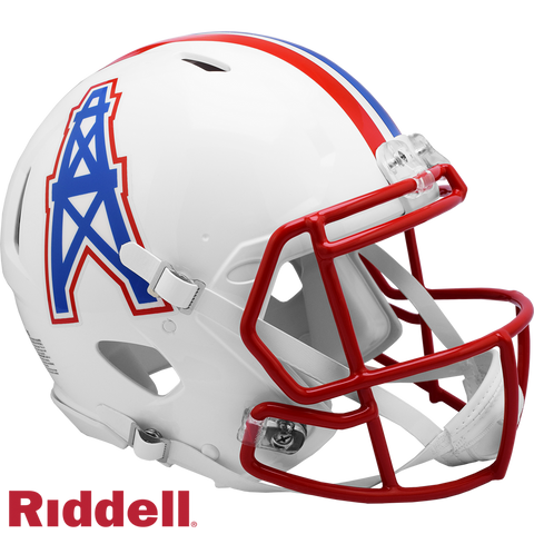 Houston Oilers Helmet Riddell Authentic Full Size Speed Style 1981 1998 T/B Special Order