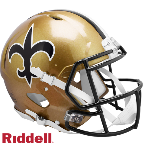 New Orleans Saints Helmet Riddell Authentic Full Size Speed Style 1976 1999 T/B Special Order