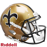 New Orleans Saints Helmet Riddell Authentic Full Size Speed Style 1976-1999 T/B Special Order