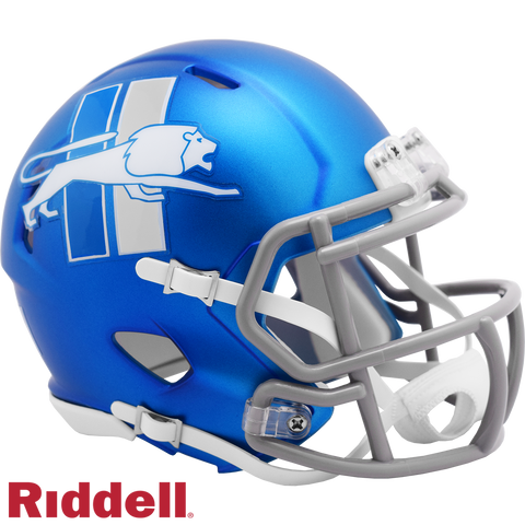 Detroit Lions Helmet Riddell Replica Mini Speed Style On-Field Alternate 2023