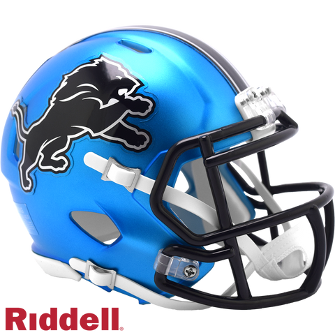 Detroit Lions Helmet Riddell Replica Mini Speed Style On-Field Alternate 2024