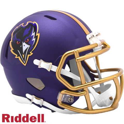 Baltimore Ravens Helmet Riddell Replica Mini Speed Style On-Field Alternate 2024