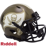 Tampa Bay Buccaneers Helmet Riddell Replica Mini Speed Style Salute To Service