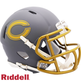 Chicago Bears Helmet Riddell Replica Mini Speed Style Slate Alternate