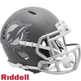Miami Dolphins Helmet Riddell Replica Mini Speed Style Slate Alternate