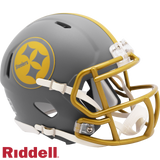 Pittsburgh Steelers Helmet Riddell Replica Mini Speed Style Slate Alternate