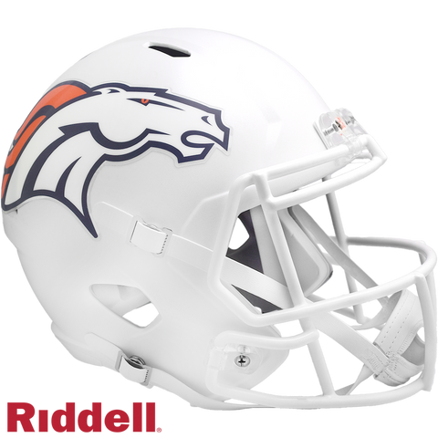 Denver Broncos Helmet Riddell Replica Full Size Speed Style On-Field Alternate 2024