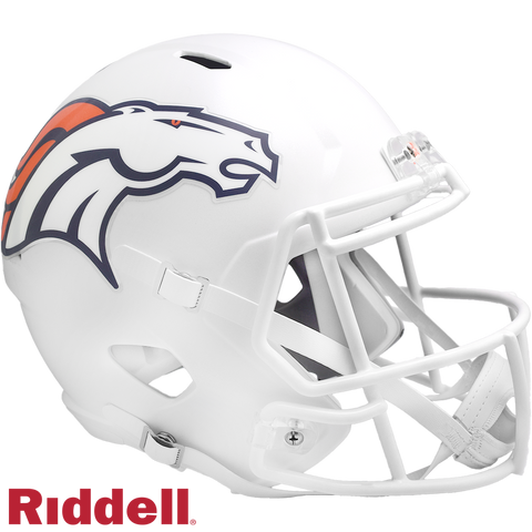 Denver Broncos Helmet Riddell Replica Full Size Speed Style On-Field Alternate 2024