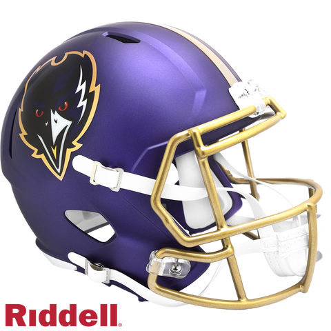 Baltimore Ravens Helmet Riddell Replica Full Size Speed Style On-Field Alternate 2024