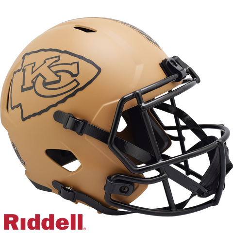 Kansas City Chiefs Helmet Riddell Replica Full Size Speed Style Salute To Service 2023