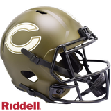 Chicago Bears Helmet Riddell Replica Full Size Speed Style Salute To Service 2022