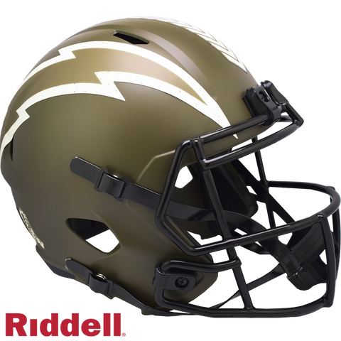 Los Angeles Chargers Helmet Riddell Replica Full Size Speed Style Salute To Service 2022