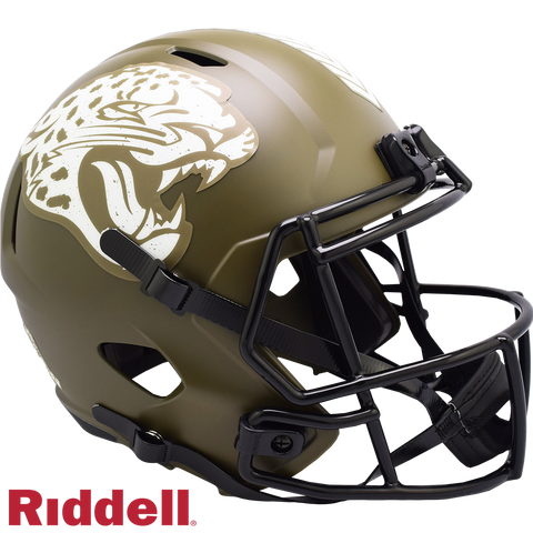 Jacksonville Jaguars Helmet Riddell Replica Full Size Speed Style Salute To Service 2022