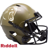 Carolina Panthers Helmet Riddell Replica Full Size Speed Style Salute To Service 2022