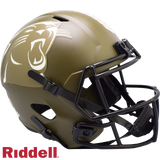 Carolina Panthers Helmet Riddell Replica Full Size Speed Style Salute To Service