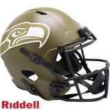 Seattle Seahawks Helmet Riddell Replica Full Size Speed Style Salute To Service 2022