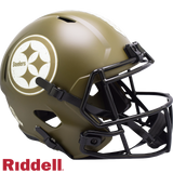 Pittsburgh Steelers Helmet Riddell Replica Full Size Speed Style Salute To Service