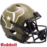 Houston Texans Helmet Riddell Replica Full Size Speed Style Salute To Service