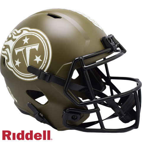 Tennessee Titans Helmet Riddell Replica Full Size Speed Style Salute To Service 2022