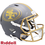 San Francisco 49ers Helmet Riddell Replica Full Size Speed Style Slate Alternate