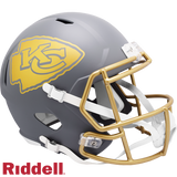 Kansas City Chiefs Helmet Riddell Replica Full Size Speed Style Slate Alternate