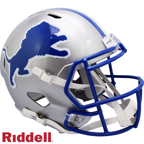 Detroit Lions Helmet Riddell Replica Full Size Speed Style 1983 2002 T/B Special Order