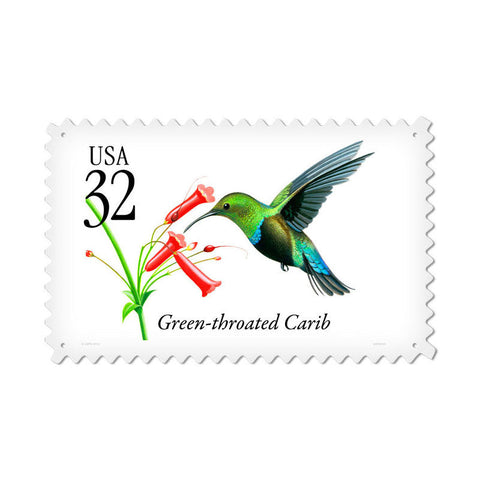 Hummingbird Metal Sign Wall Decor 24 x 15