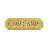Chardonnay Metal Sign Wall Decor 12 x 3