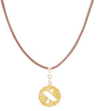 14K Gold Plated Letter Choker Charm Necklace