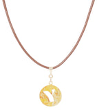 14K Gold Plated Letter Choker Charm Necklace