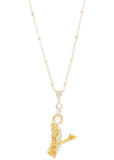 14K Gold Plated Letter Charm Necklace