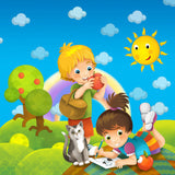 Svenska barnsånger - Barnsånger berömda melodier 11 x 17 inch. Album Cover Poster