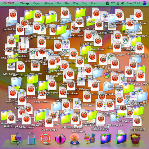 Flume - Things Don't Always Go The Way You Plan 11 x 17 inch. Album Cover Poster