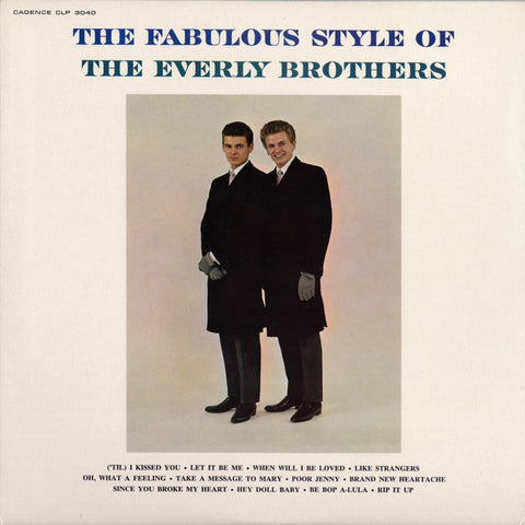 The Everly Brothers - The Fabulous Style Of The Everly Brothers 11 x 17 inch. Album Cover Poster